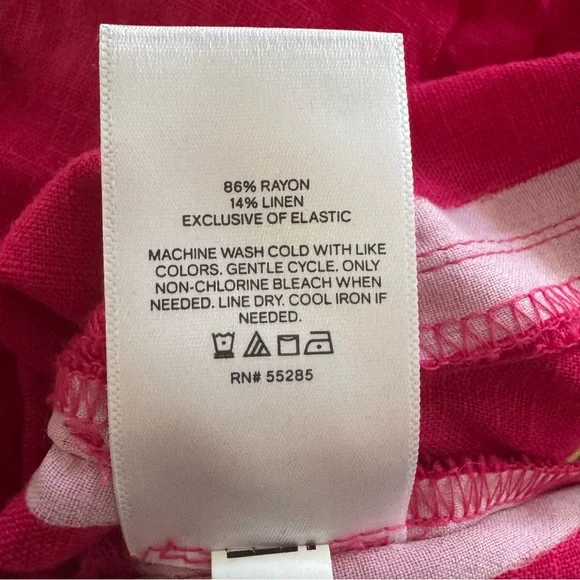 Express Hot Pink Smocked Tie-Strap Peplum Cami – Medium - Picture 8 of 8